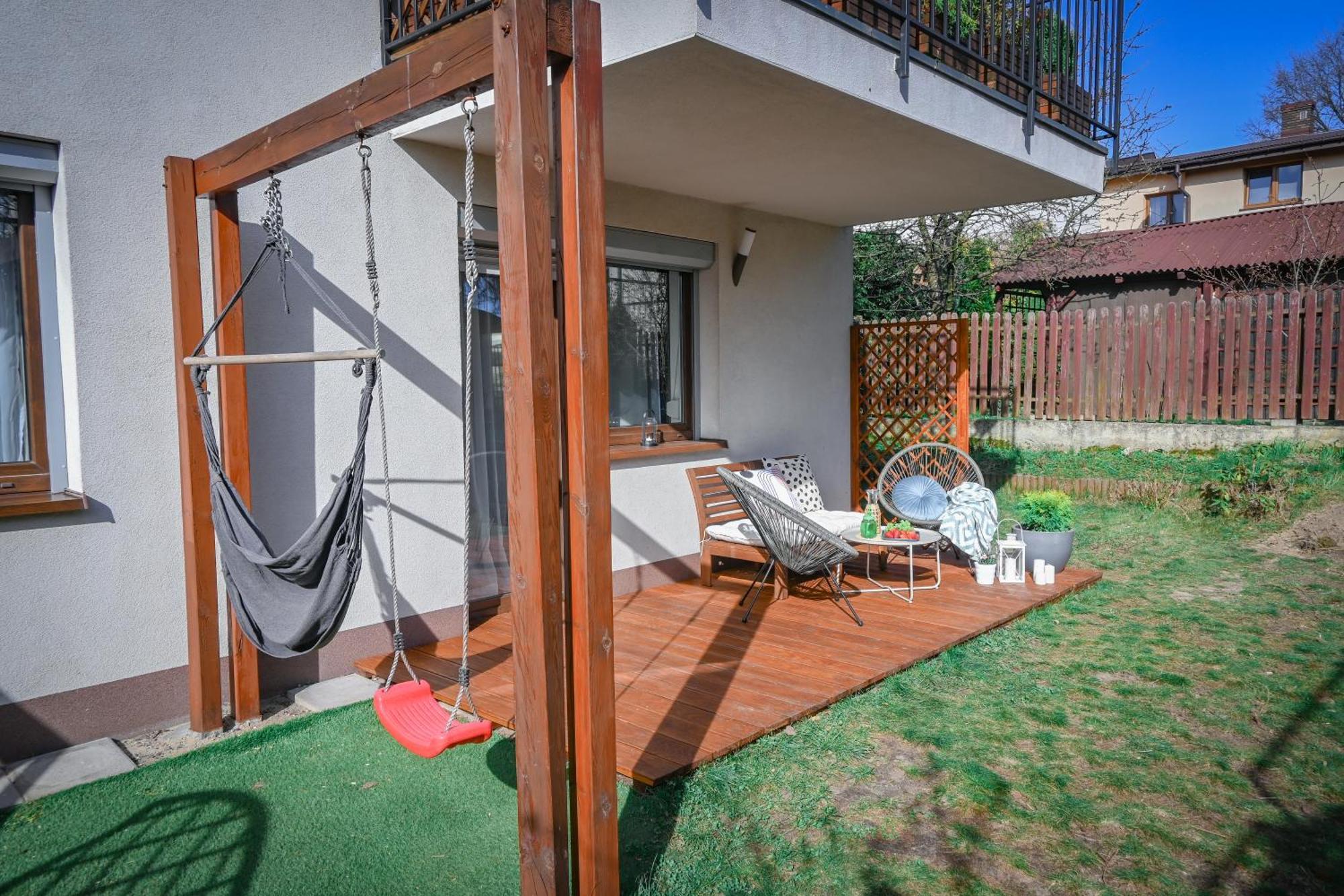 Malinowelove Aircon, 3 Rooms, Parking, Ogrod คราคูฟ ภายนอก รูปภาพ